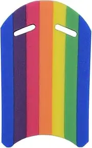 Kids Adults Rainbow Swimming Kickboard Foam Float Kick Board Pool Training Aid Float Hand Foam Board Tool