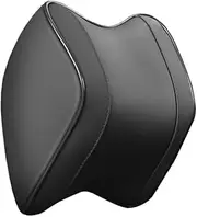 Neck Headrest Pillow Car Seat Memory Foam Pillow Holes Black Universal Fit for Vehicles Comfortable for Seasons Prevent Neck p
