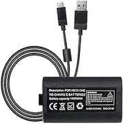 OSTENT USB Charger Cable Cord + Battery Pack Compatible for Microsoft Xbox One Wireless Controller