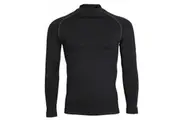 Rhino Mens Thermal Underwear Long Sleeve Base Layer Vest Top (Black) - UTRW1276