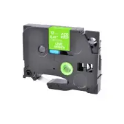 White on Lime Green TZ TZe MQG35 Label Tape TZEMQG35 for Brother P-touch 1/2''