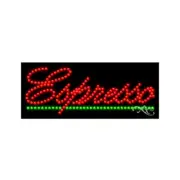 NEW "ESPRESSO" 27x11 UNDERLINED SOLID/ANIMATED LED SIGN W/CUSTOM OPTIONS 20053