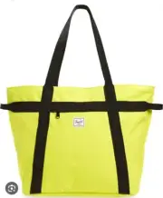 Herschel Alexander Zip Tote Bag Neon Green Yellow New Weekender Gym Bag Large