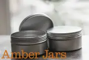 4 x 200ml Aluminium Jar with Wadded Lid Candle Jar, Beard Balm Jar, Body Butter