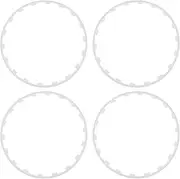 Wheel Rim Protection Ring Scratch Resistant Universal Fit Replacement for 2017-2023 18in Wheels (White)