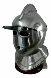 Steel Armor Helmet Knight Medieval European Closed Helmet