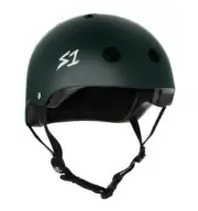 S1 Lifer Certified Matte Dark Green Skateboard Helmet