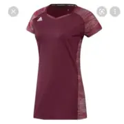 Adidas Women Climalite Volleyball Quickset Shirt Maroon Women’s Medium H