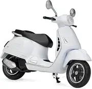 Vespa Vespa Gtr 1968 1:18 Scale Motorcycle Replica, Detailed and Realistic Motorcycle Model Collector Gift Toy (GTS 125CC White)