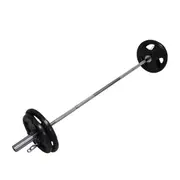 62KG Total - 180cm OLYMPIC BARBELL BAR WEIGHT SET - A PAIR FREE SPRING COLLARS