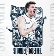 AFL FOOTBALL TEAM PLAYER POSTER, PIES,CROWS,CATS DOGS,POWER CARLTON BLUES