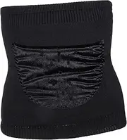 Warm Wool Kidney Belt Stretchy Abdominal Wrap Support for Cold Weather Protection Comfortable Stomach Warming Protector Unisex Waistband for Daily Use Black