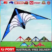 48 Inch Blue Stunt Kite Professional Dual Line Large Delta Kite Outdoor Sports