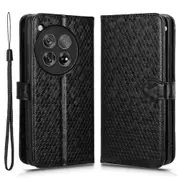 For OnePlus 12 5G Magnetic Case PU Leather+TPU Imprinted Wallet Phone Protector