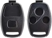 Key Fob Shell Case Replacement for Honda Accord Pilot Fit CRV Ridgeline Jazz FRV Insight Civic CR-Z S2000 Keyless Entry Remote Control Key Fob Cover 3 Buttons