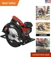 Circular Saw 14 Amp Corded 7-1/4 inch Carbide Blade for Wood Cutting