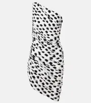 [Norma Kamali] Norma Kamali Diana Pickleball polka-dot minidress AU 14 white