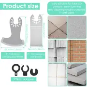 6Pcs Diamond Oscillating Blade Efficient Multi Tool Blades Kit Grout grAkJ