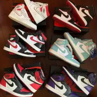 在飛比找Yahoo!奇摩拍賣優惠-【正品】全新NIKE AIR JORDAN 1 OG 黑紫/