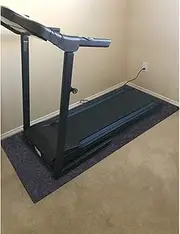 Fitness Equipment Mats, Absorbent/Waterproof – Protects Exercise Equipment and Floor，Protective Flooring Under Elliptical Machine mat, Indoor Treadmill Mat，Washable (24" x 48")