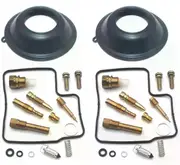 con 2 set for XL650V Transalp 2000-2006 XL 650 XL650 V Motorcycle Carburetor Repair Kit Floating Needle 5