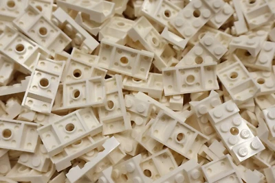 15 Lego White Mudguard 2 x 4 with Arch Studded with Hole Piece inv 159