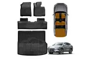 3D Floor Mats Boot Liner for BYD SEALION 6 SEALION6 2024-2025 All Weather Heavy Duty Cargo Car Trunk Luggage Tray