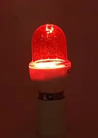 在飛比找Yahoo!奇摩拍賣優惠-E12紅色燈泡E12神桌燈泡LED1w紅光燈泡LED 1W 