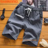 在飛比找蝦皮購物優惠-Shimano 新款夏季男士釣魚休閒寬鬆短褲慢跑褲戶外健身沙