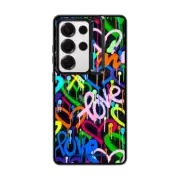 Galaxy S25 Ultra Impact Ring Stand Case Love & Hearts Street Art by Corey Paige Designs