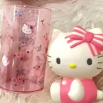 日本進口HELLO KITTY放牙刷的收納大公仔和漱口杯一組