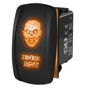 12V Rocker Switch "Zombie Lights" Face Car Marine UTV RZR Maverick Teryx ORANGE