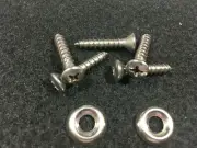 Saddle Screws - #10 - 1 1/4" Phillips Head w/washer- Stainless- Pkg of100 (F538)