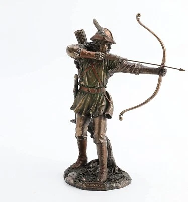 12" Robin Hood Shooting Arrow Statue Figure Figurine Sculpture Home Decor