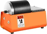 Electric Rock Tumbler Machine, Gemstones Polisher Rotary Rock Tumbler with Leakproof Rubber Barrel + Noise Reduction Barrel + Dual-Wheel Drive for Crystals, Stone, Glass, Metal