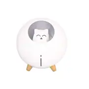 Planet Cat Humidifier USB Mini Desktop Night Light Humidifier Bedroom Office Cute Cat Cute Pet Humidifier