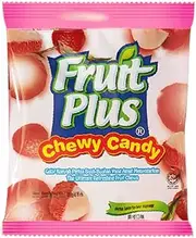 Fruit Plus Chewy Candy Lychee Flavour Kids Candy Individually Wrapped Candy On the Go Snacking Malaysian Confectionery 120g