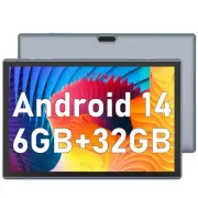 10 inch Android 14 Tablet PC, 10.1" Android Tablets, DDR4 6GB RAM 32GB ROM 2M...
