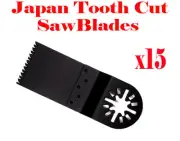 15 Japan Tooth Cut Oscillating MultiTool Saw Blades For Bosch Fein Multimaster