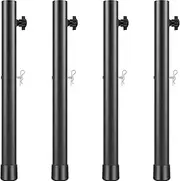 Fxvhojq Table Leg Extenders - 4Pcs Heavy Duty Folding Table Height Extenders with Fixing Bolts 2/4 Rise Levels Adjustable for Folding Table (44cm)