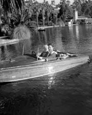 Arthur Lake & Penny Singleton stars of the Blondie show 1930s CBS RADIO PHOTO 2