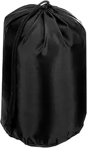uxcell Stuff Sack, 14 x 27 Inch Waterproof Outdoor Storage Sack Portable Drawstring Dust Flap Bag Lightweight Sleeping Bag for Camping Hiking Travel, Black