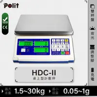 在飛比找蝦皮購物優惠-『Polit沛禮電子秤』HDC-II 計數電子秤。三螢幕顯示