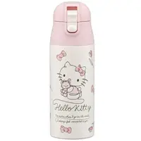 在飛比找樂天市場購物網優惠-小禮堂 Hello Kitty 彈蓋不鏽鋼保溫瓶 360ml