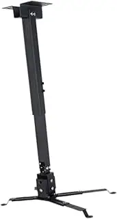 AsrMyjcx Projector Ceiling or Wall Mount, Adjustable Easy Installation Universal with Telescopic Tube for Living Room Conference Room, Black