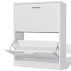 Wooden Shoe Storage Cabinet Shoes Rack Cupboard Shelf Hallway Organiser White