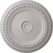 Ekena Millwork Ceiling Medallions 31.125" Circle Paintable Polyurethane White