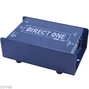 1/4 unbalanced instrument electric bass guitar to balanced XLR PA DJ direct box