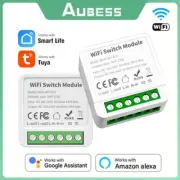 Tuya WiFi Smart Switch Module 1/2/3/4 Gang Two-way Control DIY Breaker Voice Con