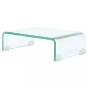 TV Stand/Monitor Riser Glass Clear 40x25x11 cm